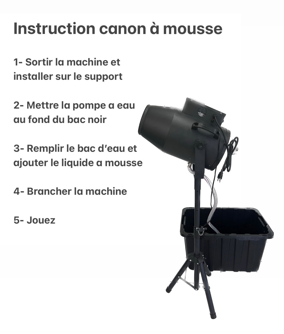 Canon à mousse adulte et enfants